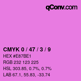 Color code: CMYK 0 / 47 / 3 / 9 | qconv.com