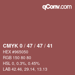 Color code: CMYK 0 / 47 / 47 / 41 | qconv.com