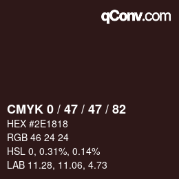 Color code: CMYK 0 / 47 / 47 / 82 | qconv.com