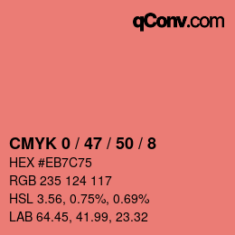 Color code: CMYK 0 / 47 / 50 / 8 | qconv.com