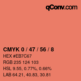 Color code: CMYK 0 / 47 / 56 / 8 | qconv.com