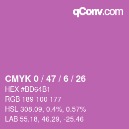 Color code: CMYK 0 / 47 / 6 / 26 | qconv.com