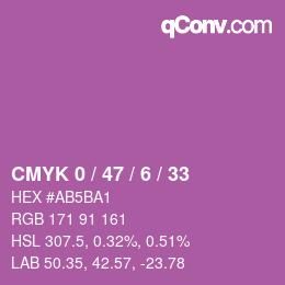 Color code: CMYK 0 / 47 / 6 / 33 | qconv.com