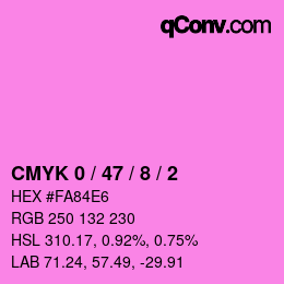 Color code: CMYK 0 / 47 / 8 / 2 | qconv.com