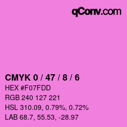 Color code: CMYK 0 / 47 / 8 / 6 | qconv.com