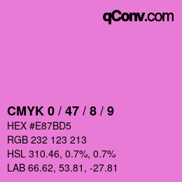 Color code: CMYK 0 / 47 / 8 / 9 | qconv.com