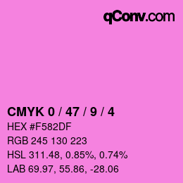 Color code: CMYK 0 / 47 / 9 / 4 | qconv.com