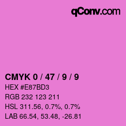 Color code: CMYK 0 / 47 / 9 / 9 | qconv.com