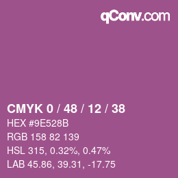 Código de color: CMYK 0 / 48 / 12 / 38 | qconv.com
