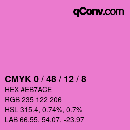 Color code: CMYK 0 / 48 / 12 / 8 | qconv.com