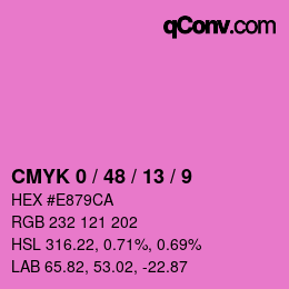 Color code: CMYK 0 / 48 / 13 / 9 | qconv.com