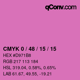 Color code: CMYK 0 / 48 / 15 / 15 | qconv.com