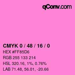 Color code: CMYK 0 / 48 / 16 / 0 | qconv.com