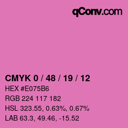 Código de color: CMYK 0 / 48 / 19 / 12 | qconv.com