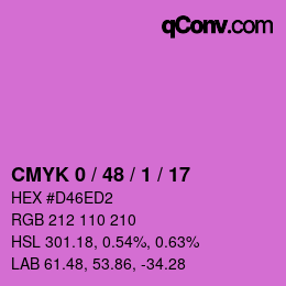 Color code: CMYK 0 / 48 / 1 / 17 | qconv.com