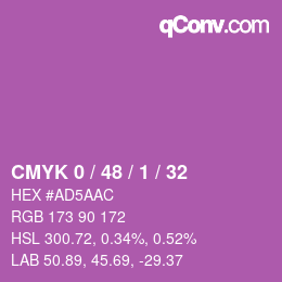 Color code: CMYK 0 / 48 / 1 / 32 | qconv.com