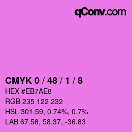 Color code: CMYK 0 / 48 / 1 / 8 | qconv.com