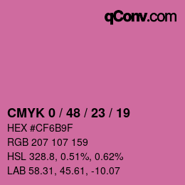Color code: CMYK 0 / 48 / 23 / 19 | qconv.com