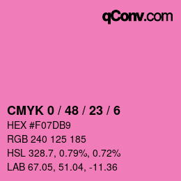 Color code: CMYK 0 / 48 / 23 / 6 | qconv.com