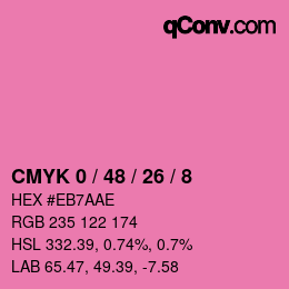Color code: CMYK 0 / 48 / 26 / 8 | qconv.com