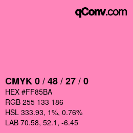 Color code: CMYK 0 / 48 / 27 / 0 | qconv.com