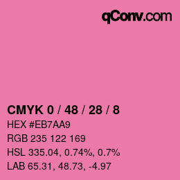 Color code: CMYK 0 / 48 / 28 / 8 | qconv.com