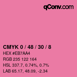 Color code: CMYK 0 / 48 / 30 / 8 | qconv.com