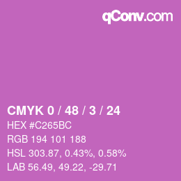 Color code: CMYK 0 / 48 / 3 / 24 | qconv.com