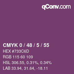 Código de color: CMYK 0 / 48 / 5 / 55 | qconv.com