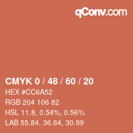 Color code: CMYK 0 / 48 / 60 / 20 | qconv.com