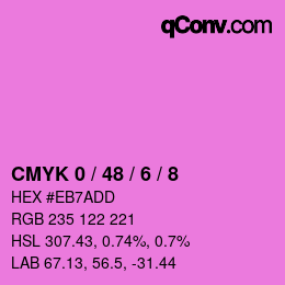 Color code: CMYK 0 / 48 / 6 / 8 | qconv.com