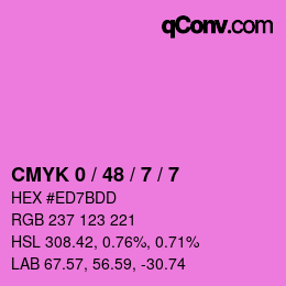 Color code: CMYK 0 / 48 / 7 / 7 | qconv.com