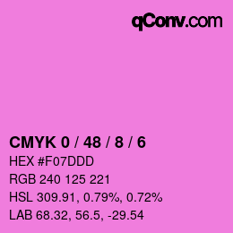 Color code: CMYK 0 / 48 / 8 / 6 | qconv.com