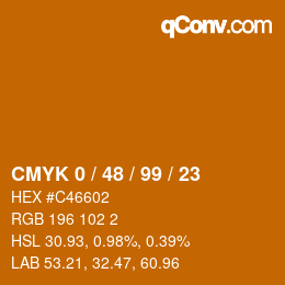 Color code: CMYK 0 / 48 / 99 / 23 | qconv.com
