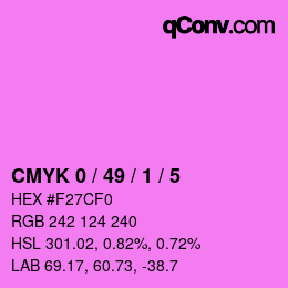 Color code: CMYK 0 / 49 / 1 / 5 | qconv.com