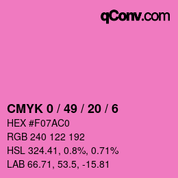Color code: CMYK 0 / 49 / 20 / 6 | qconv.com