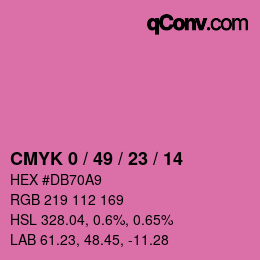 Color code: CMYK 0 / 49 / 23 / 14 | qconv.com