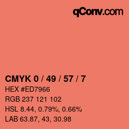 Color code: CMYK 0 / 49 / 57 / 7 | qconv.com