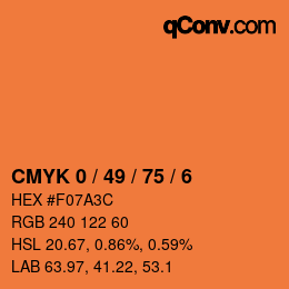Color code: CMYK 0 / 49 / 75 / 6 | qconv.com