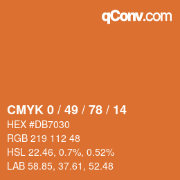 Color code: CMYK 0 / 49 / 78 / 14 | qconv.com