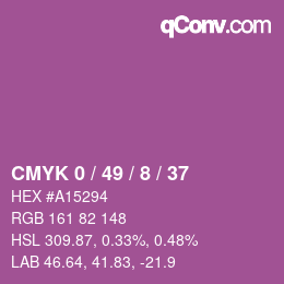 Color code: CMYK 0 / 49 / 8 / 37 | qconv.com