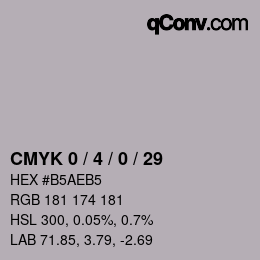 Color code: CMYK 0 / 4 / 0 / 29 | qconv.com