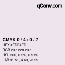 Color code: CMYK 0 / 4 / 0 / 7 | qconv.com