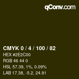 颜色代码: CMYK 0 / 4 / 100 / 82 | qconv.com