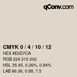 Color code: CMYK 0 / 4 / 10 / 12 | qconv.com