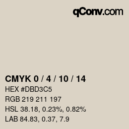 カラーコード: CMYK 0 / 4 / 10 / 14 | qconv.com