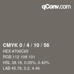 Color code: CMYK 0 / 4 / 10 / 56 | qconv.com