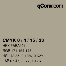 Color code: CMYK 0 / 4 / 15 / 33 | qconv.com