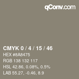 Color code: CMYK 0 / 4 / 15 / 46 | qconv.com