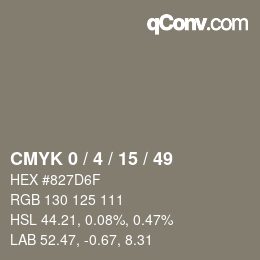 Color code: CMYK 0 / 4 / 15 / 49 | qconv.com